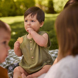 Alberte Earthy Olive Romper