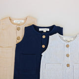 James Linen Navy Jumpsuit