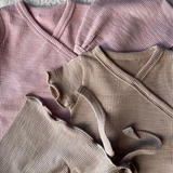 Ribbed Pink Bodysuit