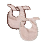 Beige-Brown Crochet Bib Bundle