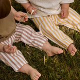 Brown Striped Trousers