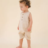 James Linen Beige Jumpsuit