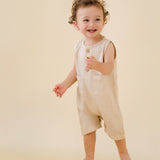 James Linen Beige Jumpsuit