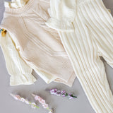 Ivory Knitted Leggings