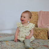 Pointelle Knit Pistachio Socks