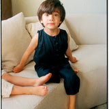 Oliver Linen Dark Blue Jumpsuit