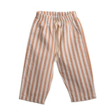 Brown Striped Trousers
