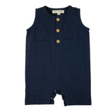 James Linen Navy Jumpsuit