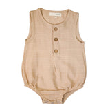 Mateo Linen Beige Romper