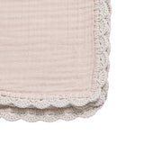 Beige Crochet  Blanket