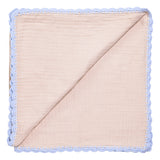 Light Blue Crochet  Blanket