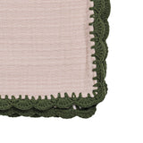 Green Crochet  Blanket