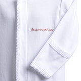 Personalized White Cotton Onesie