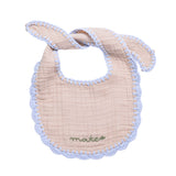 Light Blue-Green Crochet Bib Bundle