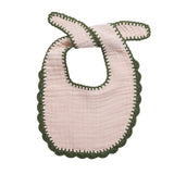 Dark Green Crochet Bib