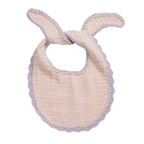 Lavender-Beige Crochet Bib Bundle