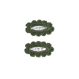 Green Crochet Hair Clip