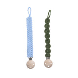 Light Blue-Green Crochet Paci Holders